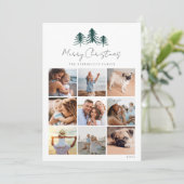 FotoCollage Feiertagskarte (Stehend Vorderseite)