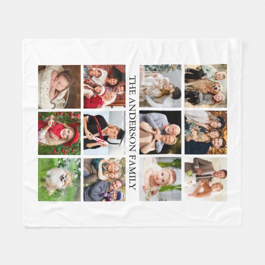 FotoCollage Fleecedecke (Vorderseite (Horizontal))