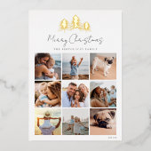 FotoCollage Folien Feiertagskarte (Vorderseite)