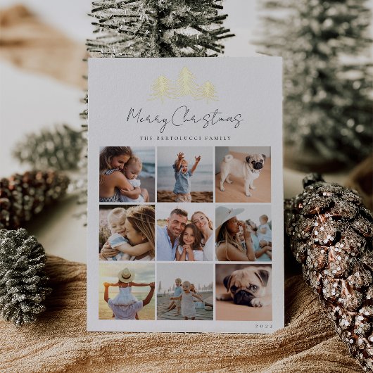 FotoCollage Folien Feiertagskarte