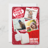 FotoCollage | Funny Thumbs Up Weihnachten (Vorderseite)