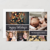 FotoCollage für 2024 Feiertagskarte (Vorne/Hinten)