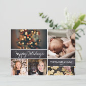 FotoCollage für 2024 Feiertagskarte (Stehend Vorderseite)