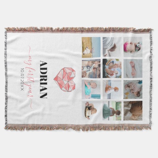 FotoCollage für das erste Jahr des geometrischen H Decke (Vorderseite)