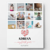 FotoCollage für das erste Jahr des geometrischen H Fotoplatte (Vorderseite)