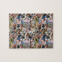 FotoCollage für die Familie 24 Pic Jigsaw Form
