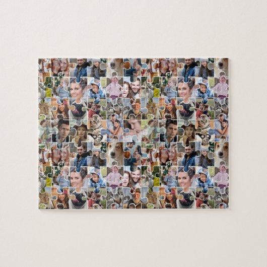 FotoCollage für die Familie 24 Pic Jigsaw Form Puzzle (Horizontal)