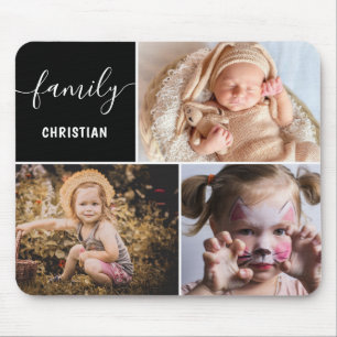 Fotocollage für die Familie - benutzerdefinierter  Mousepad