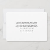 Fotocollage für die Familie - Neue Jahre Karte (Rückseite)