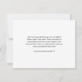 Fotocollage für die Familie - Neue Jahre Mitteilungskarte (Rückseite)