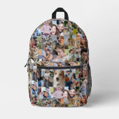 Fotocollage für die ganze Familie, 24-polige Puzzl Bedruckter Rucksack (Vorderseite)