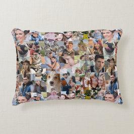 Fotocollage für die ganze Familie, 24-polige Puzzl Dekokissen