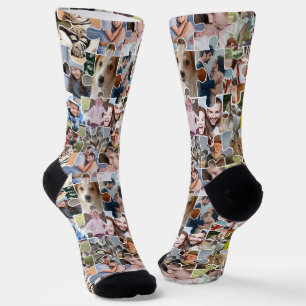 Fotocollage für die ganze Familie, 24-polige Puzzl Socken