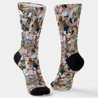 Fotocollage für die ganze Familie, 24-polige Puzzl Socken