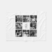 FotoCollage für die White Custom-Familie Fleecedecke (Vorderseite (Horizontal))