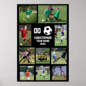 Fotocollage für Fußballteam Poster (Vorne)