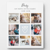 Fotocollage für Haustiere Drucke auf unserem Herze Fotoplatte (Vorderseite)