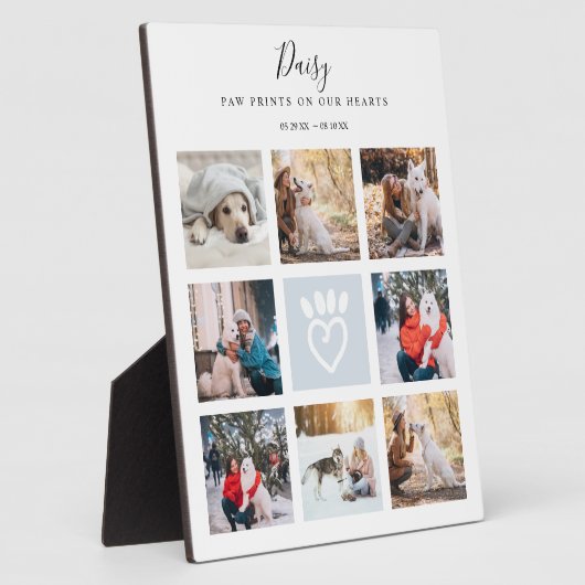 Fotocollage für Haustiere Drucke auf unserem Herze Fotoplatte (Seite)