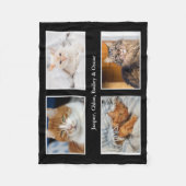 Fotocollage für Haustiere Fleecedecke (Vorderseite)