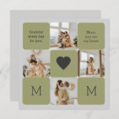 FotoCollage für Mama - Grußkarte (Vorne/Hinten)