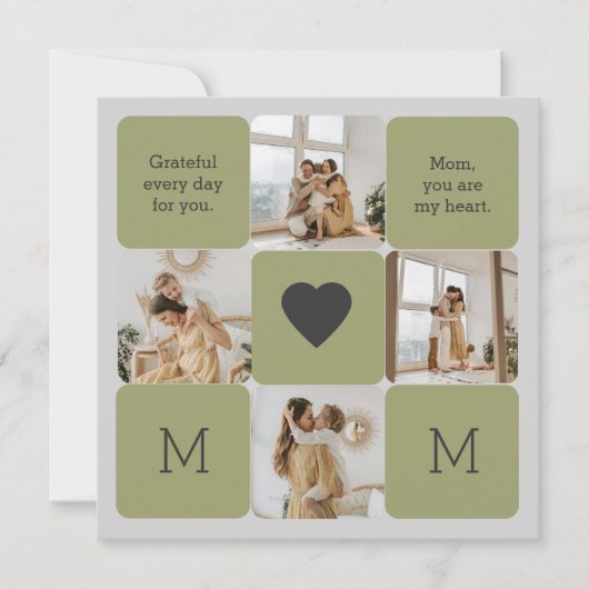 FotoCollage für Mama - Grußkarte (Vorderseite)