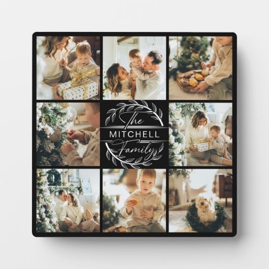 FotoCollage für moderne, benutzerdefinierte Famili Fotoplatte (Vorderseite)