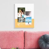 FotoCollage für moderne Farbblöcke Leinwanddruck (Insitu (Wohnzimmer))