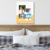 FotoCollage für moderne Farbblöcke Leinwanddruck (Insitu (Schlafzimmer))