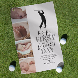 FotoCollage für Neuvater Golfhandtuch