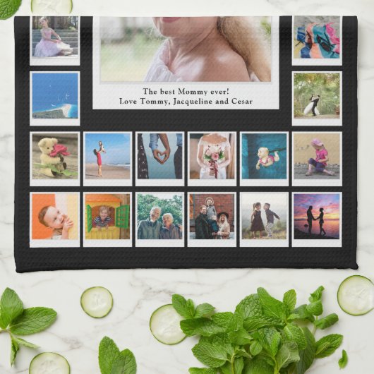 FotoCollage Geschirrtuch (Gefaltet)