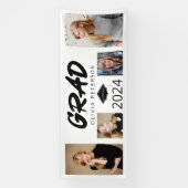 Fotocollage Graduate GRAD Klasse 2024 Banner (Vertikal)