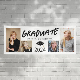 Fotocollage Graduate Grunge Class 2024 Banner