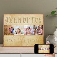 FotoCollage - Großkinder machen das Leben rustikal