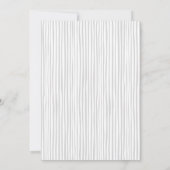 Fotocollage Handgeschriebenes Grau Save the Date Ankündigung (Rückseite)