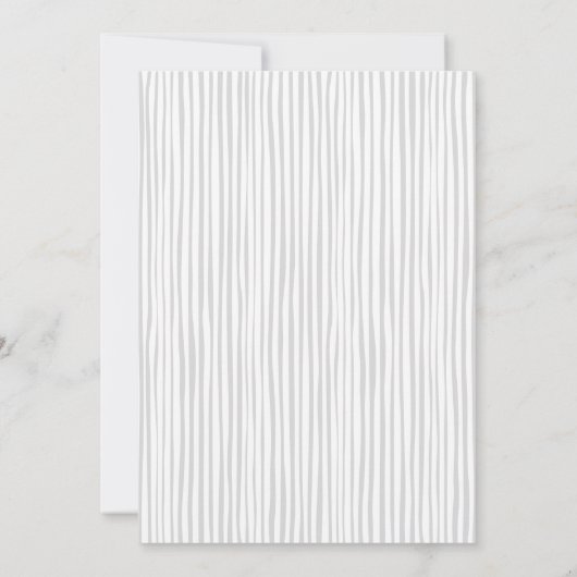 Fotocollage Handgeschriebenes Grau Save the Date Ankündigung (Rückseite)