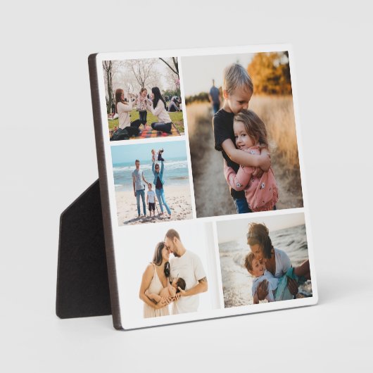 Fotocollage Ideen für Geschenke erstellen 5 Fotos Fotoplatte (Vorderseite)