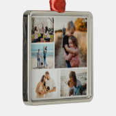 Fotocollage Ideen für Geschenke erstellen 5 Fotos Ornament Aus Metall (Rechts)