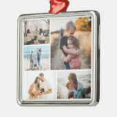 Fotocollage Ideen für Geschenke erstellen 5 Fotos Ornament Aus Metall (Links)