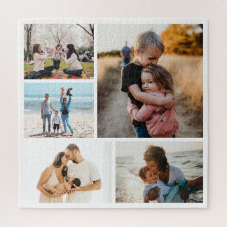Fotocollage Ideen für Geschenke erstellen 5 Fotos Puzzle