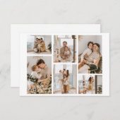 Fotocollage-Ideen für Geschenke erstellen 6 Fotos Dankeskarte (Vorne/Hinten)