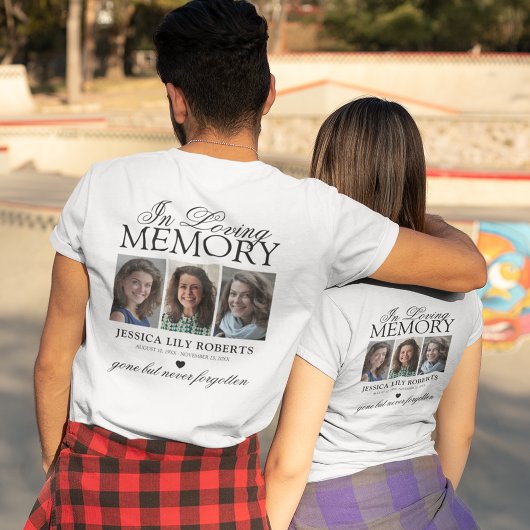 FotoCollage in Love Memory Memorial T-Shirt