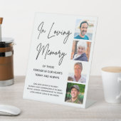 Fotocollage-Individuelle Name Hochzeitstabelle Sockelschild (In SItu)