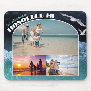FotoCollage   JEDER Urlaub am Strand Mousepad