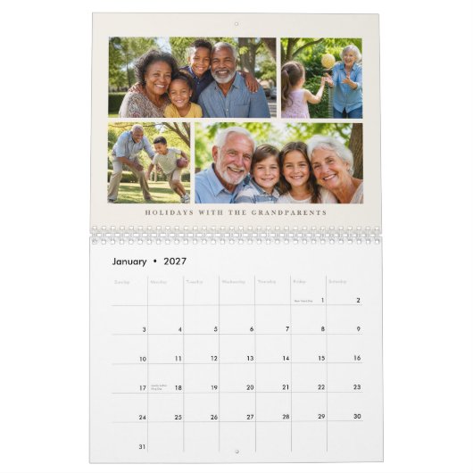 Fotocollage Kalender (Jan 2027)