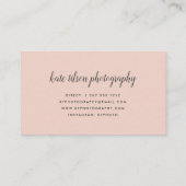 Fotocollage & Kalligraphie QR-Code Visitenkarte (Rückseite)