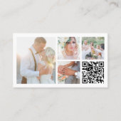 Fotocollage & Kalligraphie QR-Code Visitenkarte (Vorderseite)