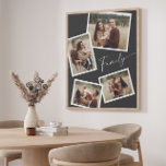 FotoCollage Künstlicher Leinwanddruck<br><div class="desc">Moderne Script-Familie 4 Foto Collage Imitate Canvas Print. Klicken Sie auf die Schaltfläche Bearbeiten/Personalisieren,  um dieses Design mit Ihren Fotos und Farbeinstellungen anzupassen.</div>