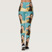 FotoCollage Leggings Personalisierte Gesichtspress (Rückseite)