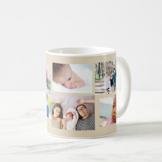 FotoCollage machen Sie sich selbst Kaffeetasse (VorderseiteRechts)