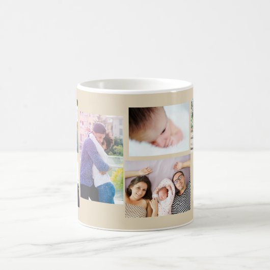 FotoCollage machen Sie sich selbst Kaffeetasse (Mittel)
